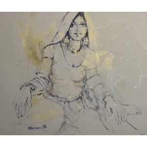 Moazzam Ali, 20 x 24 Inch, Watercolor on Paper, Figurative Painting, AC-MOZ-086